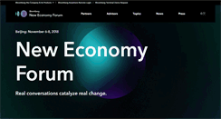 Desktop Screenshot of neweconomyforum.com